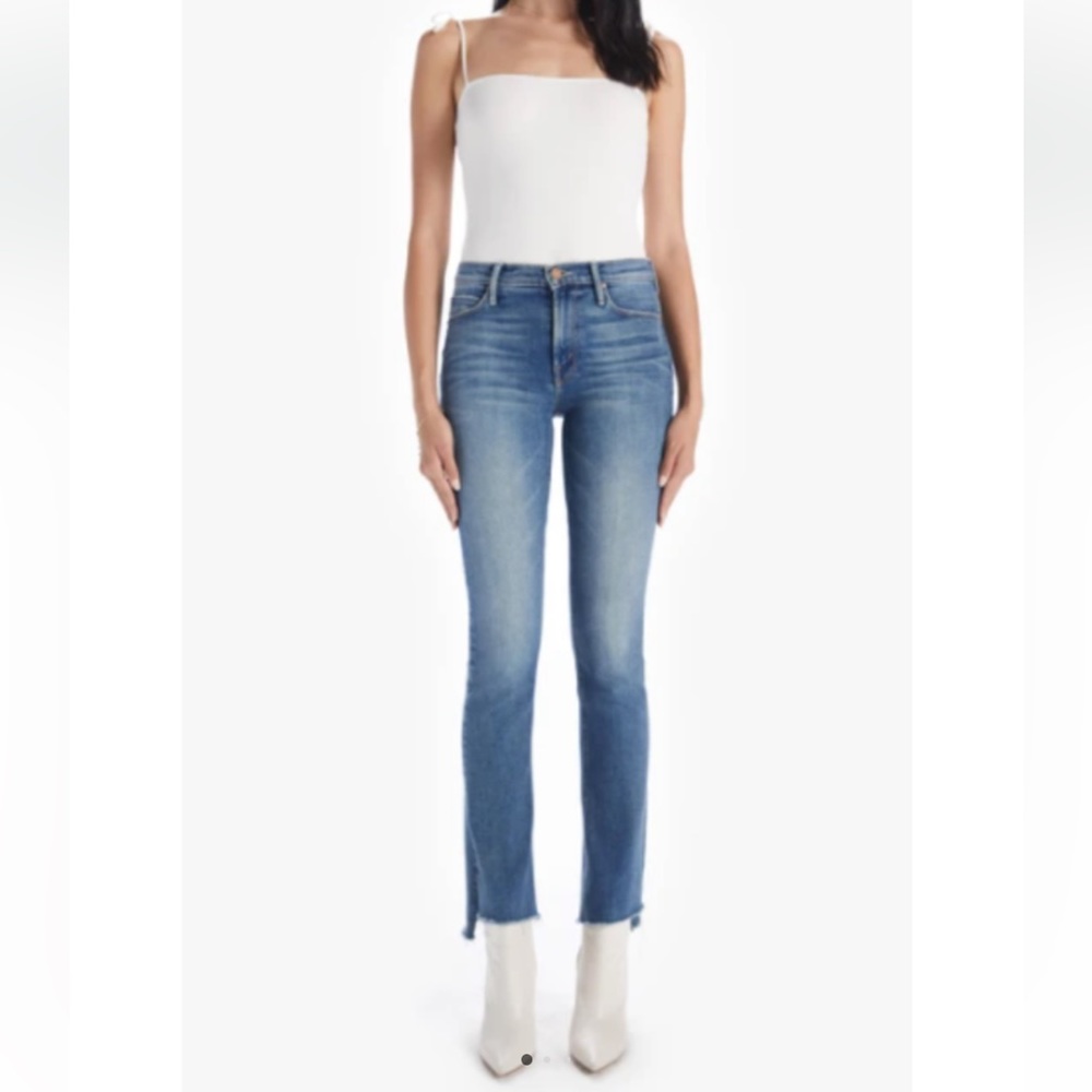 Mother Runaway Step Fray Jeans | Color: Leaps and Bounds | Size 30